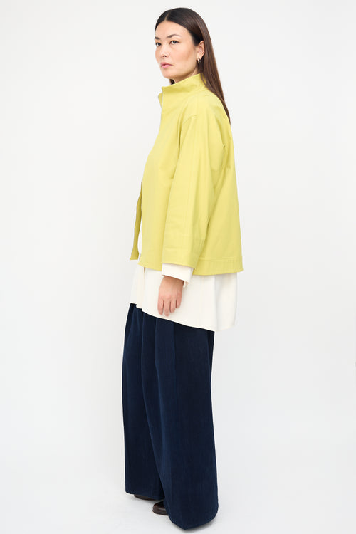 Lafayette 148 Yellow Three Quarter Sleeve Jacket