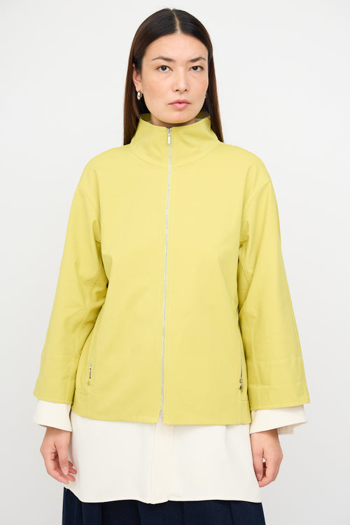 Lafayette 148 Yellow Three Quarter Sleeve Jacket