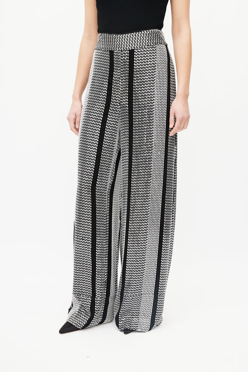 LAPOINTE Black 
Silver Sequin Palazzo Pant