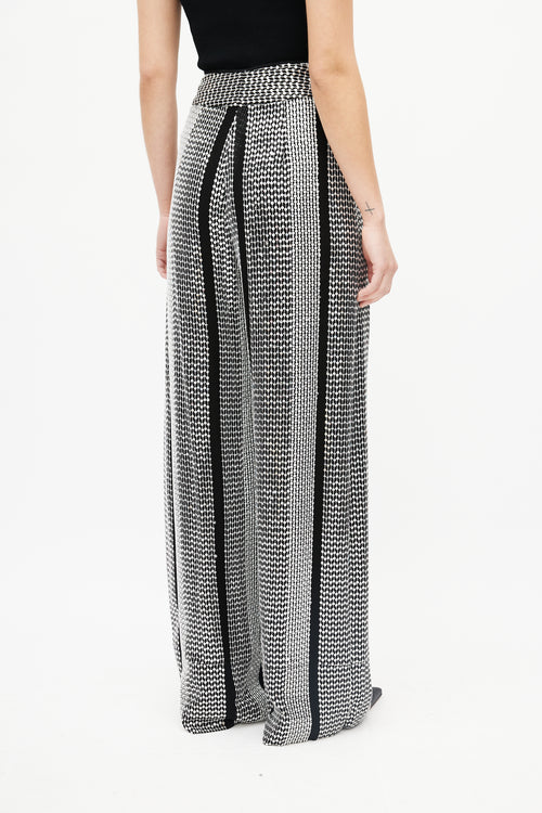 LAPOINTE Black 
Silver Sequin Palazzo Pant