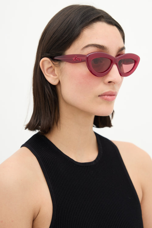  Burgundy Sunglasses