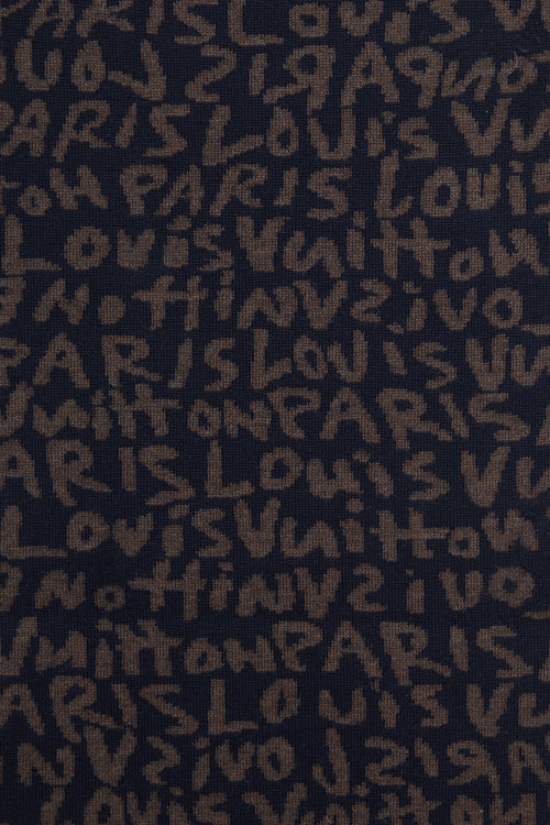 Louis Vuitton X Stephen Sprouse Wool Logo Scarf