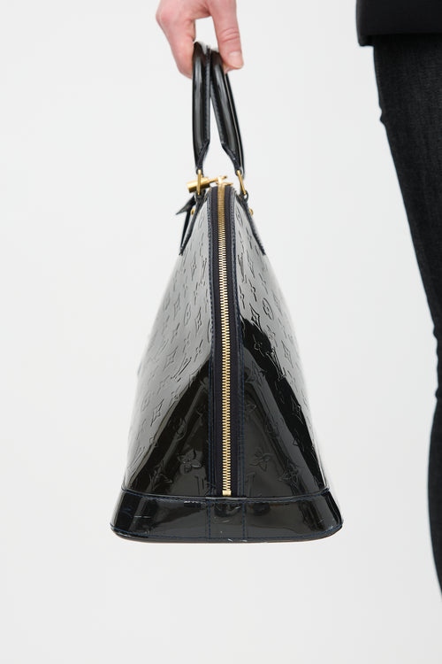 Louis Vuitton 2010 Black Vernis Alma Bag