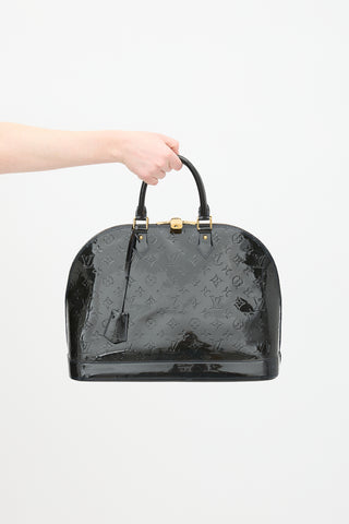 Louis Vuitton 2010 Black Vernis Alma Bag