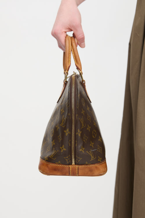 Louis Vuitton 1996 Brown Monogram Canvas Alma PM Bag