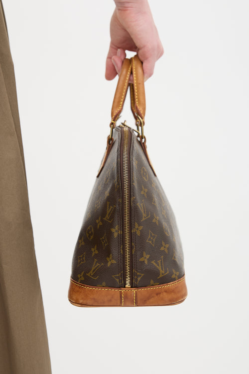 Louis Vuitton 1996 Brown Monogram Canvas Alma PM Bag