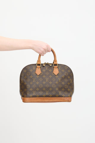 Louis Vuitton 1996 Brown Monogram Canvas Alma PM Bag