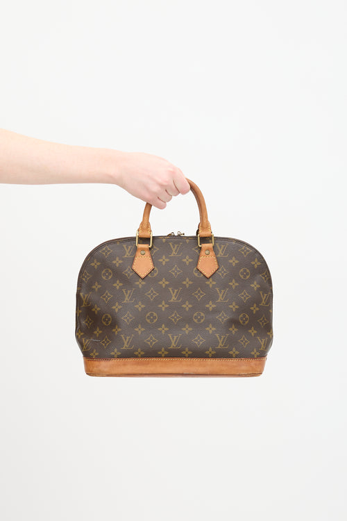 Louis Vuitton 1996 Brown Monogram Canvas Alma PM Bag