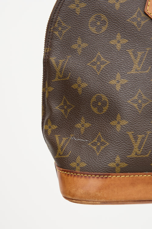 Louis Vuitton 1996 Brown Monogram Canvas Alma PM Bag