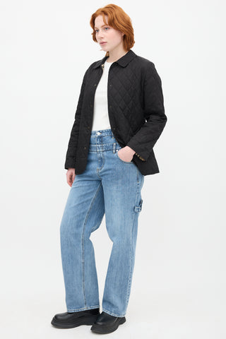 Tibi Light Wash Double Waist Jeans