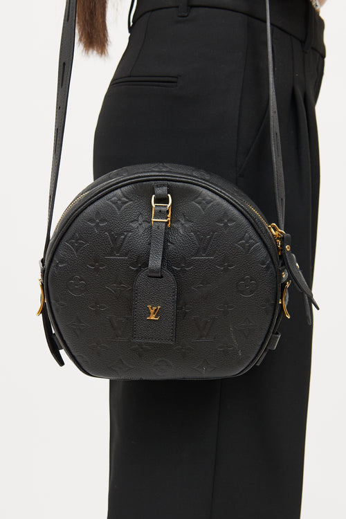 Louis Vuitton Black Empreinte Bolte Chapeau Souple Bag