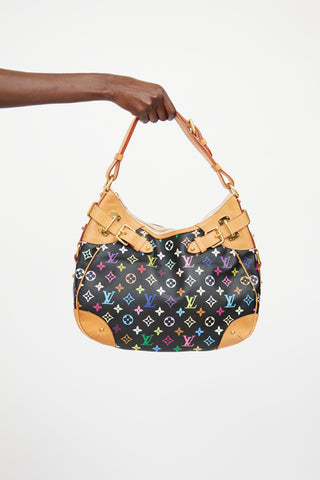 Louis Vuitton Black Murakami Greta Shoulder Bag