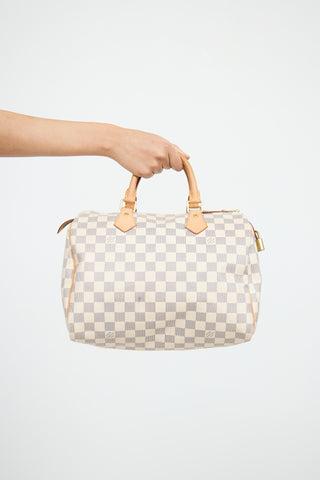 2008 Cream Damier Azure Speedy Bag