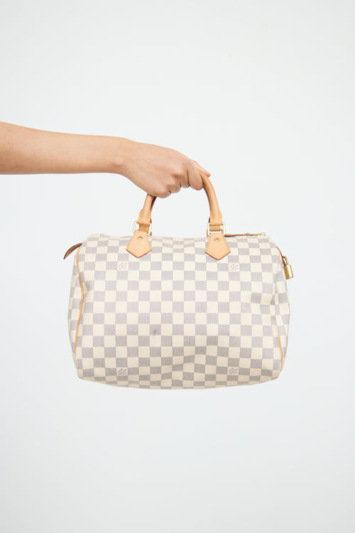 2008 Cream Damier Azure Speedy Bag