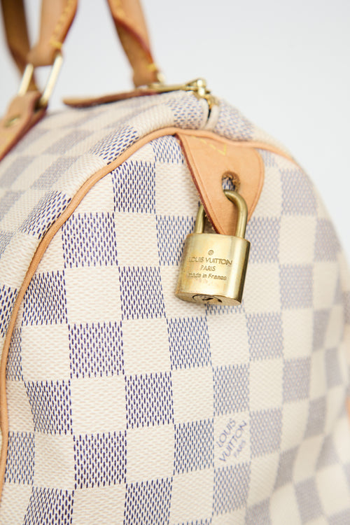 Louis VuittonCream Damier Azure Speedy Bag