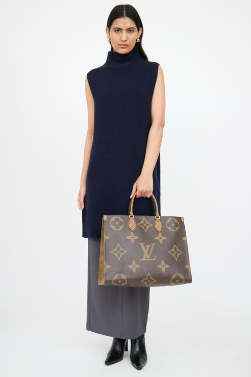 Louis Vuitton Brown Reverse OnTheGo Tote Bag