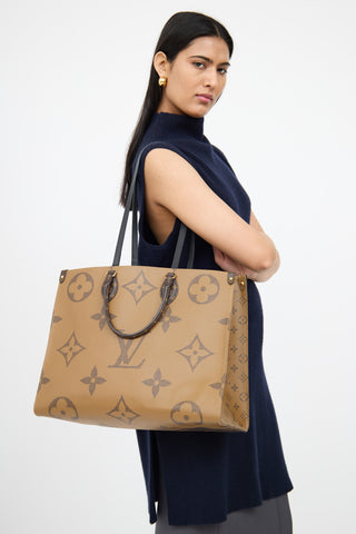 Louis Vuitton Brown Reverse OnTheGo Tote Bag