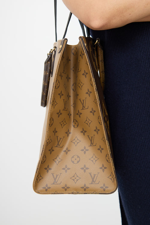 Louis Vuitton Brown Reverse OnTheGo Tote Bag