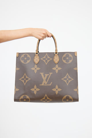 Louis Vuitton Brown Reverse OnTheGo Tote Bag