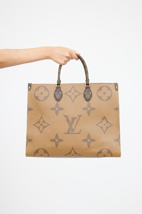 Louis Vuitton Brown Reverse OnTheGo Tote Bag