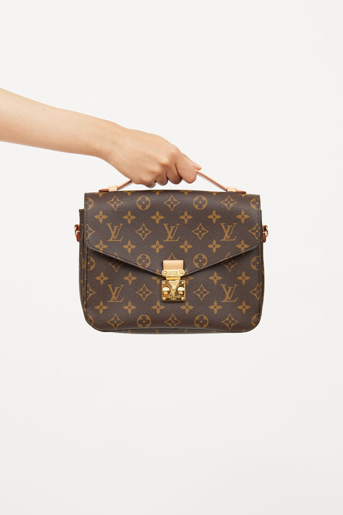 Louis Vuitton Brown Monogram Pochette Metis Bag