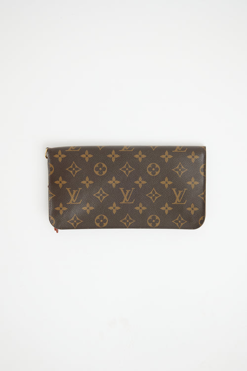 Louis Vuitton Brown Insolite Zip Tavel Monogram Wallet