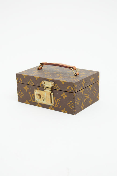 Louis Vuitton 1986 Brown Monogram Boite A Tout Jewelry Case