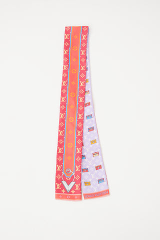 Louis Vuitton Lilac Minimalle Bandeau Scarf