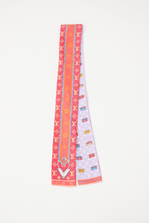 Louis Vuitton Lilac Minimalle Bandeau Scarf