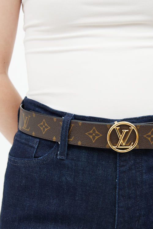 Brown Monogram 
Black Epi Coquelicot Belt