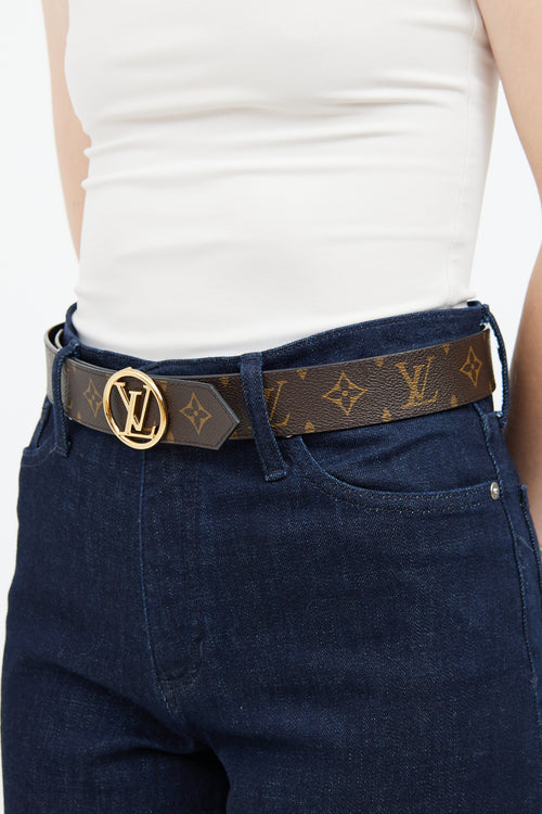 Brown Monogram 
Black Epi Coquelicot Belt