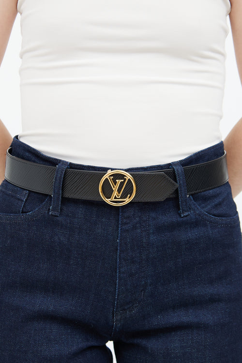 Brown Monogram 
Black Epi Coquelicot Belt