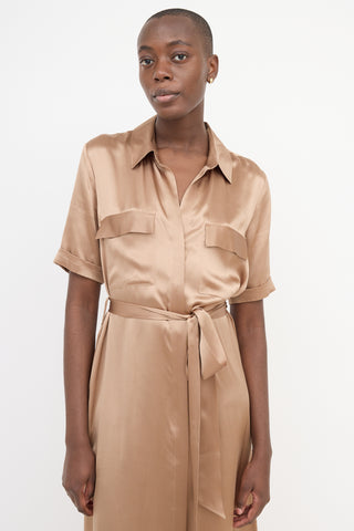 L
agence Silk Shirt Dress