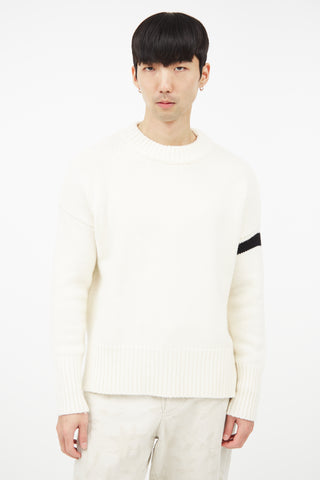 La Ligne Cream 
Black Cashmere Knit Sweater