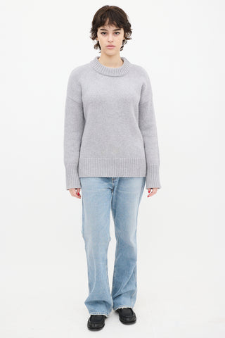 La Ligne Grey Wool 
Cashmere Knit Sweater