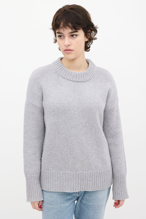 La Ligne Grey Wool 
Cashmere Knit Sweater