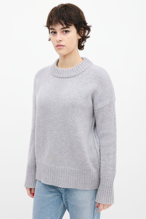 La Ligne Grey Wool 
Cashmere Knit Sweater