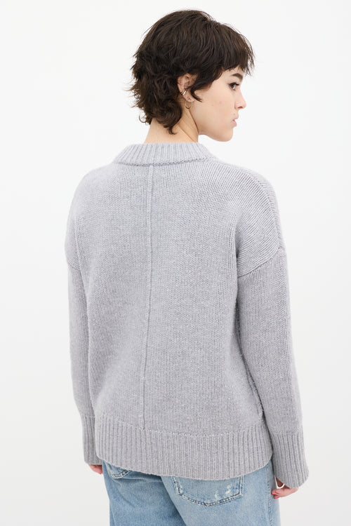 La Ligne Grey Wool 
Cashmere Knit Sweater