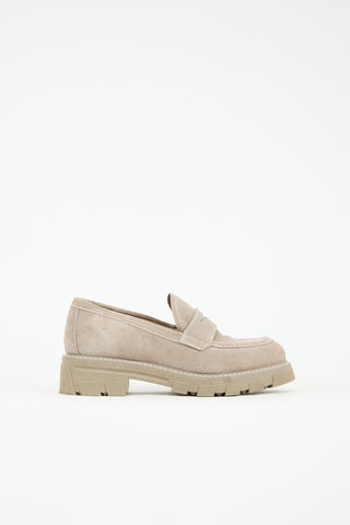 La Canadienne Suede Daniel Loafer