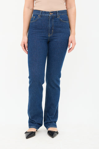 La Ligne Raw Denim High Waist Jeans