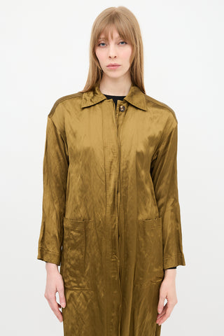 Lafayette 148 Crushed Satin Coat