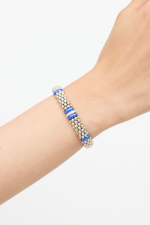 Lagos Sterling Silver 
Diamond Bracelet