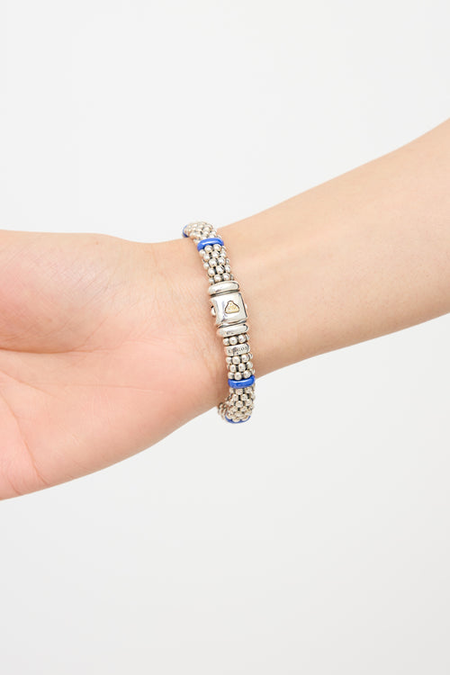 Lagos Sterling Silver 
Diamond Bracelet