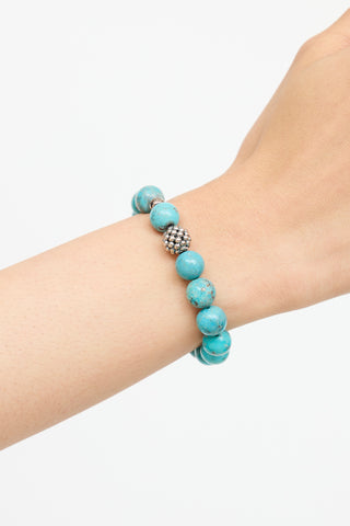 Lagos Sterling Silver Maya Turquoise Bracelet