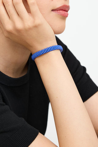 Lagos Blue Ceramic Beaded Bracelet