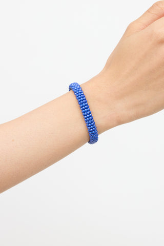 Lagos Blue Ceramic Beaded Bracelet