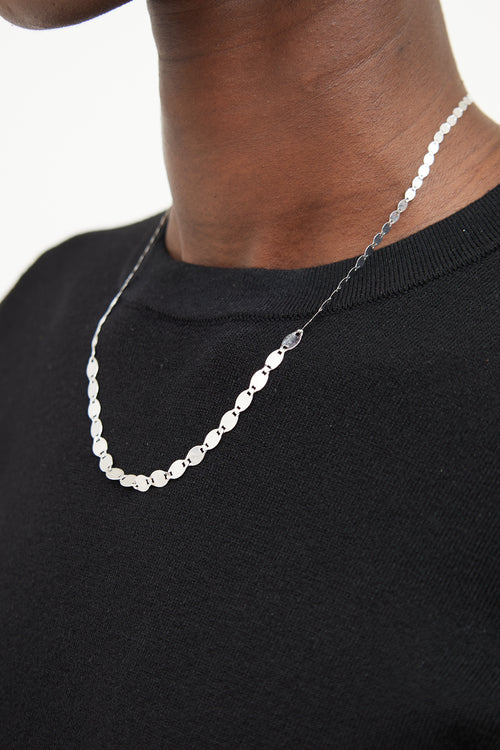 14K White Gold Nude Gradual Necklace