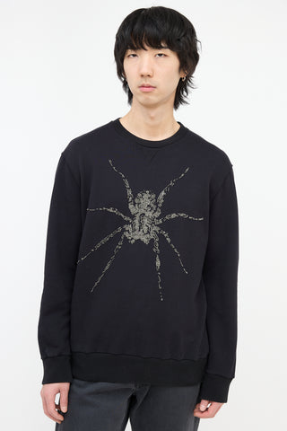 Lanvin Beaded Spider Embroidery Sweatshirt