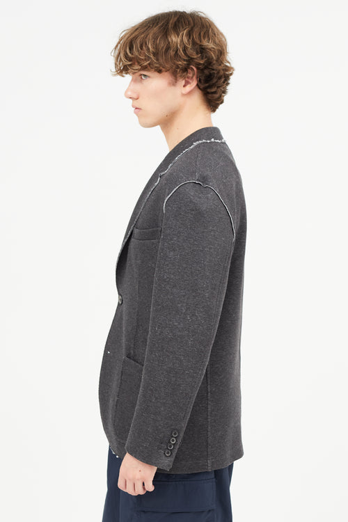 Lanvin Grey Cotton Blazer