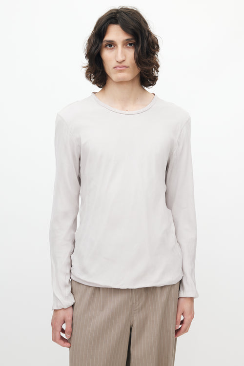 Lanvin Grey Layered Top